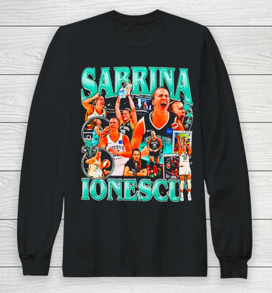 Sabrina Ionescu Wnba New York Liberty Long Sleeve T-Shirt