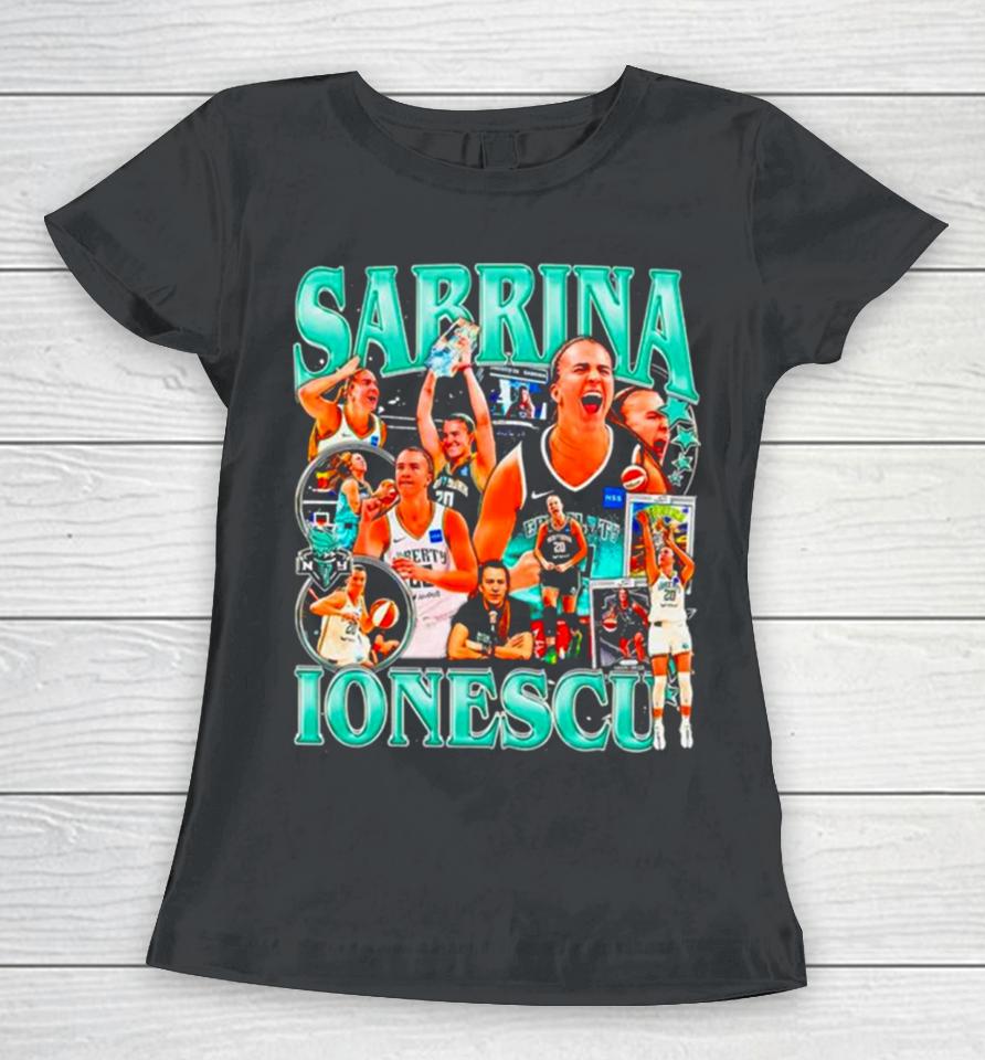 Sabrina Ionescu Wnba New York Liberty Women T-Shirt