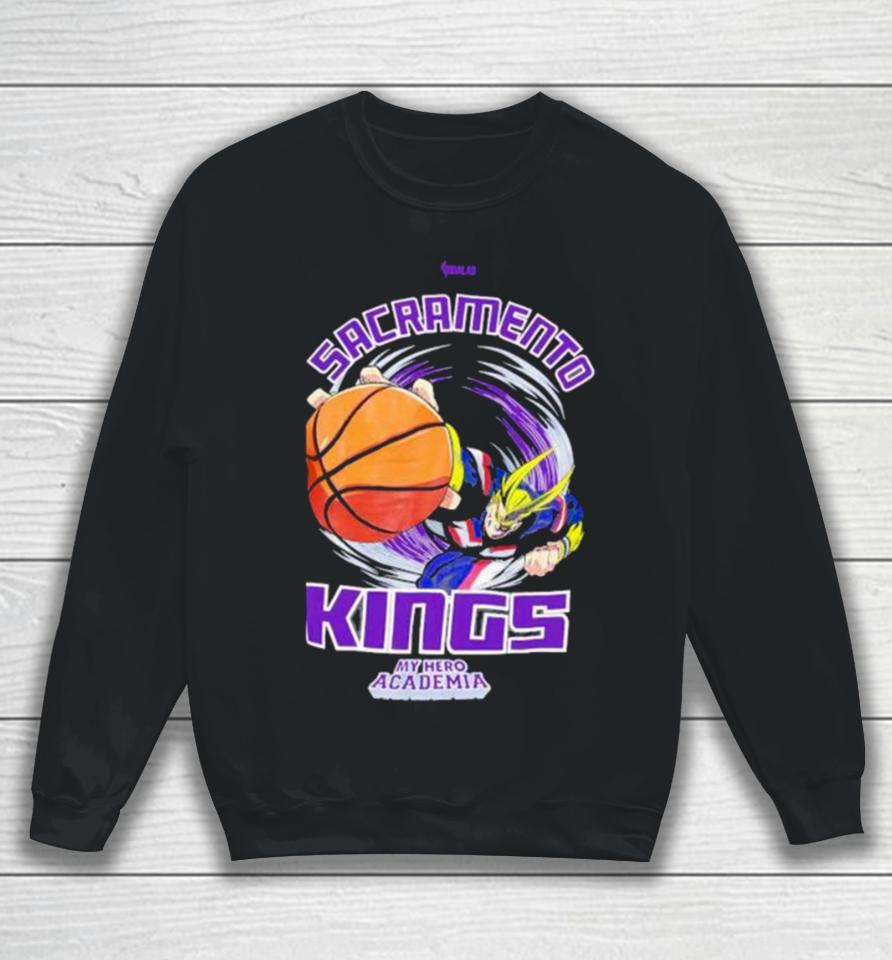 Sacramento Kings Hyperfly Unisex Nba X My Hero Academia All Might Smash Sweatshirt