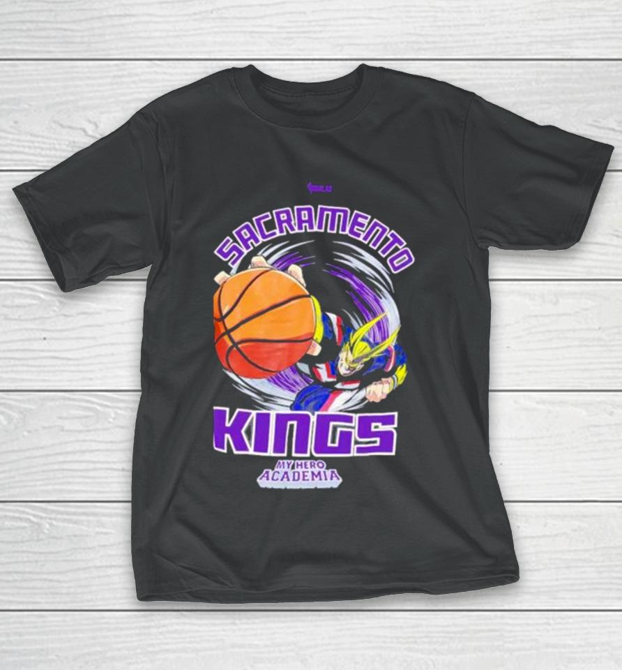 Sacramento Kings Hyperfly Unisex Nba X My Hero Academia All Might Smash T-Shirt