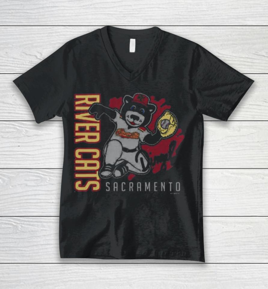 Sacramento River Cats Unisex V-Neck T-Shirt