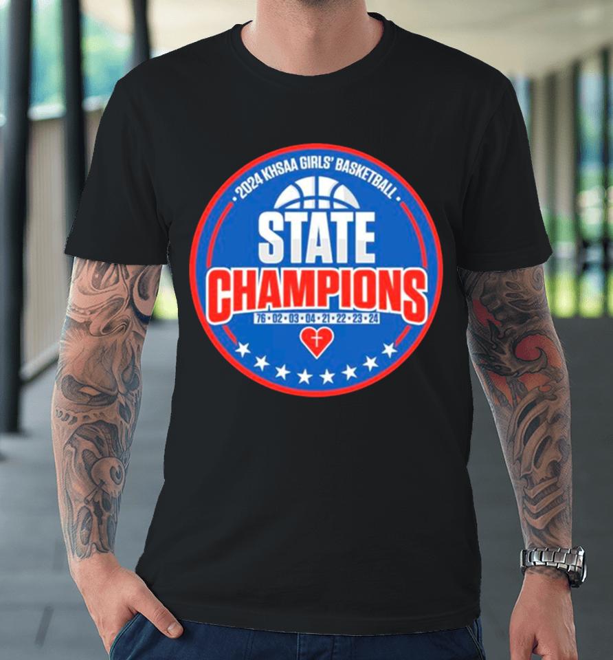 Sacred Heart Basketball 2024 Khsaa Girls’ Basketball State Champions Premium T-Shirt
