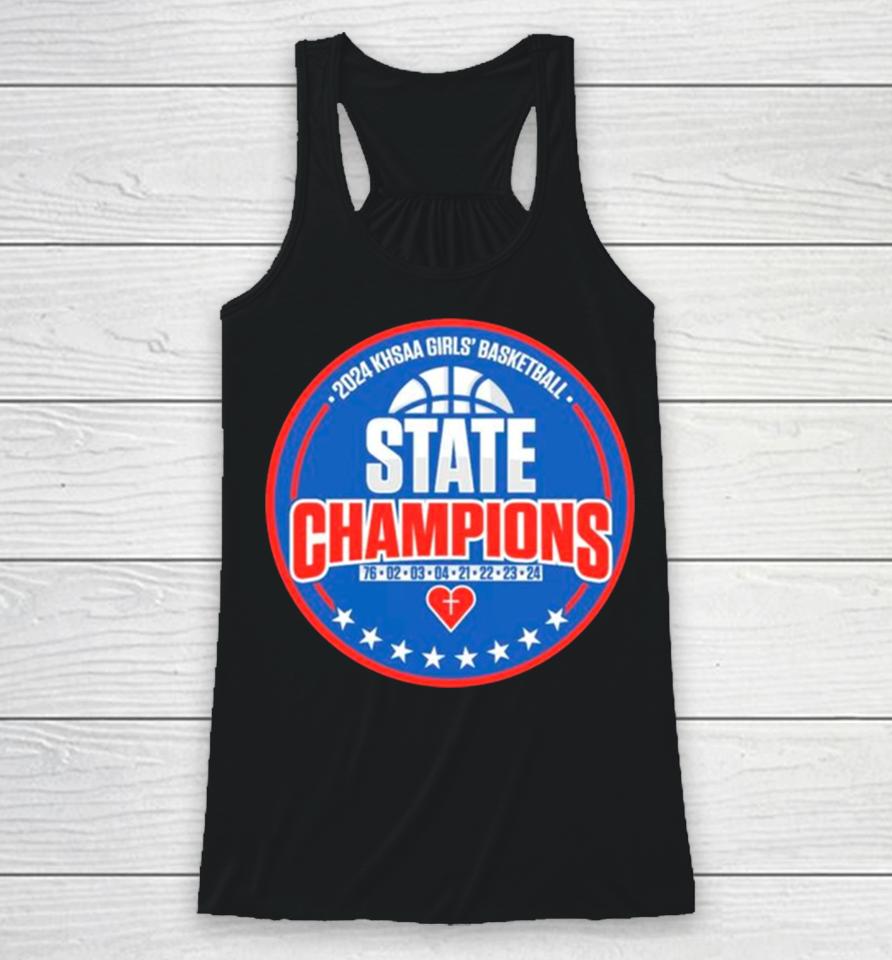 Sacred Heart Basketball 2024 Khsaa Girls’ Basketball State Champions Racerback Tank
