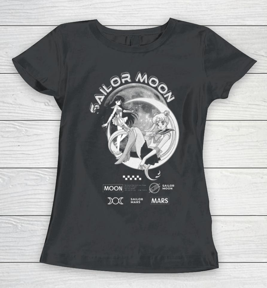 Sailor Moon Mars Anime Clothing Vintage 90S Women T-Shirt