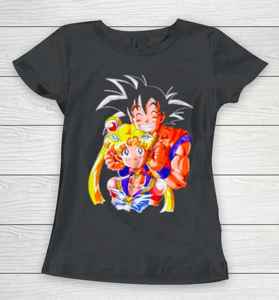 Sailor Moon X Goku Women T-Shirt