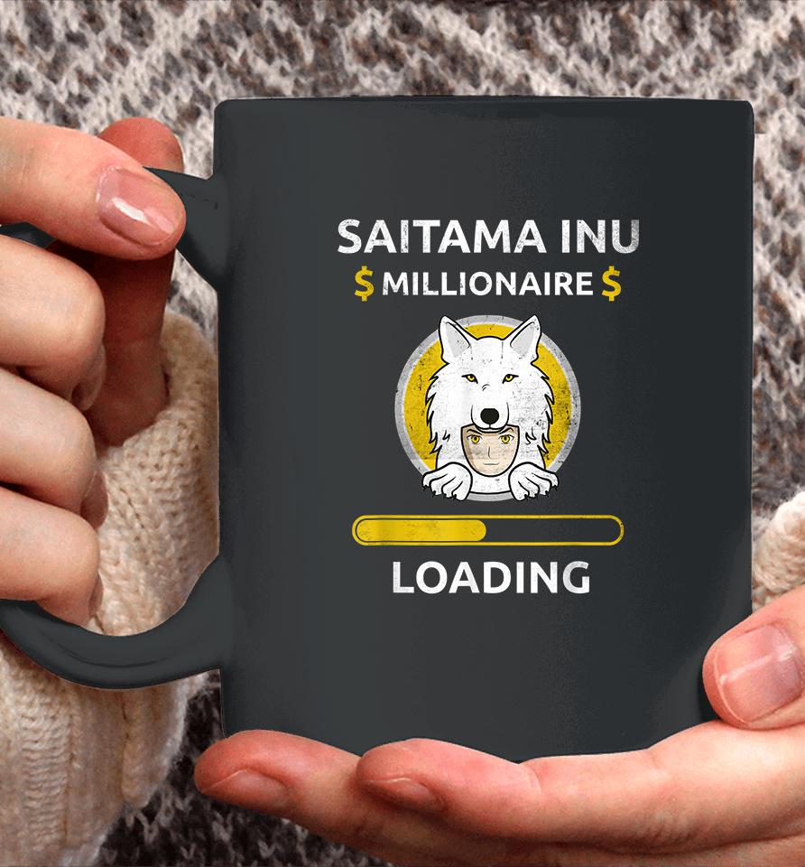 Saitama Inu Token The Millionaire Loading Token Coin Crypto Coffee Mug