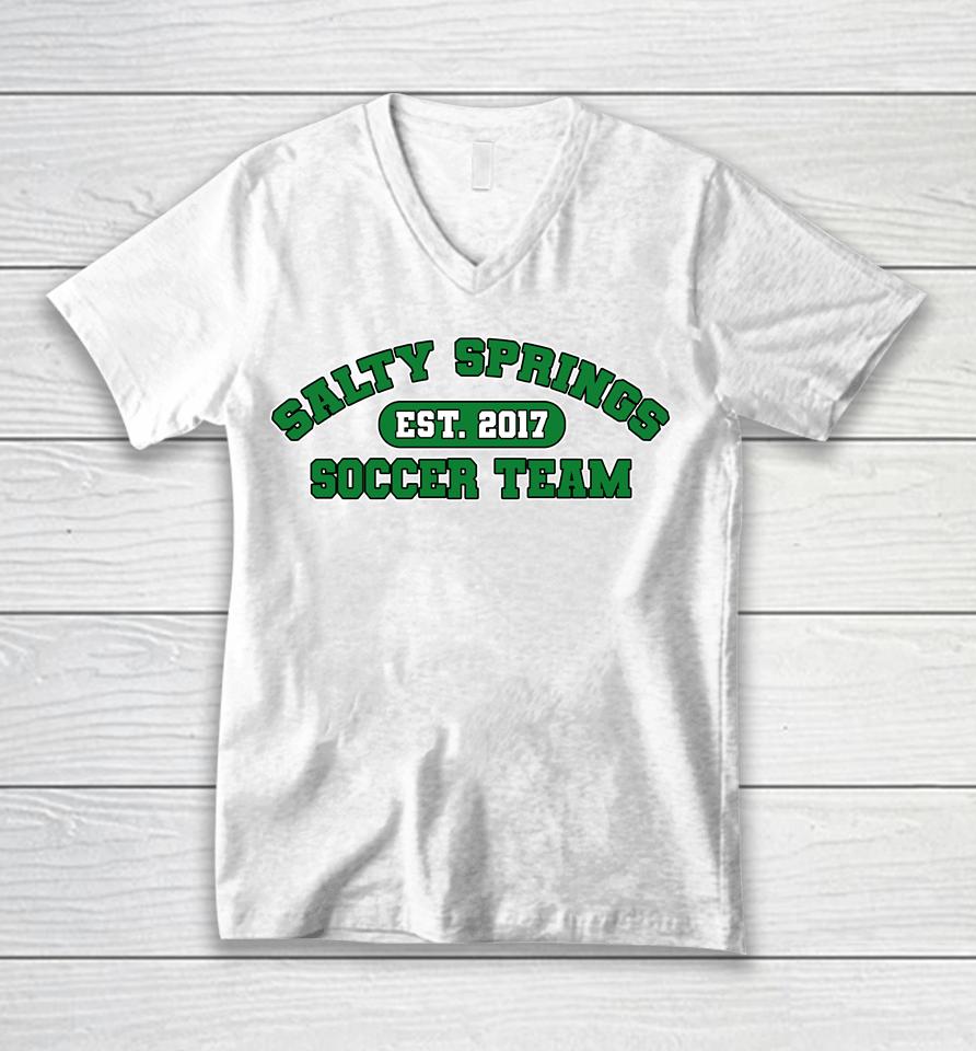 Salty Springs Soccer Team Est 2017 Unisex V-Neck T-Shirt