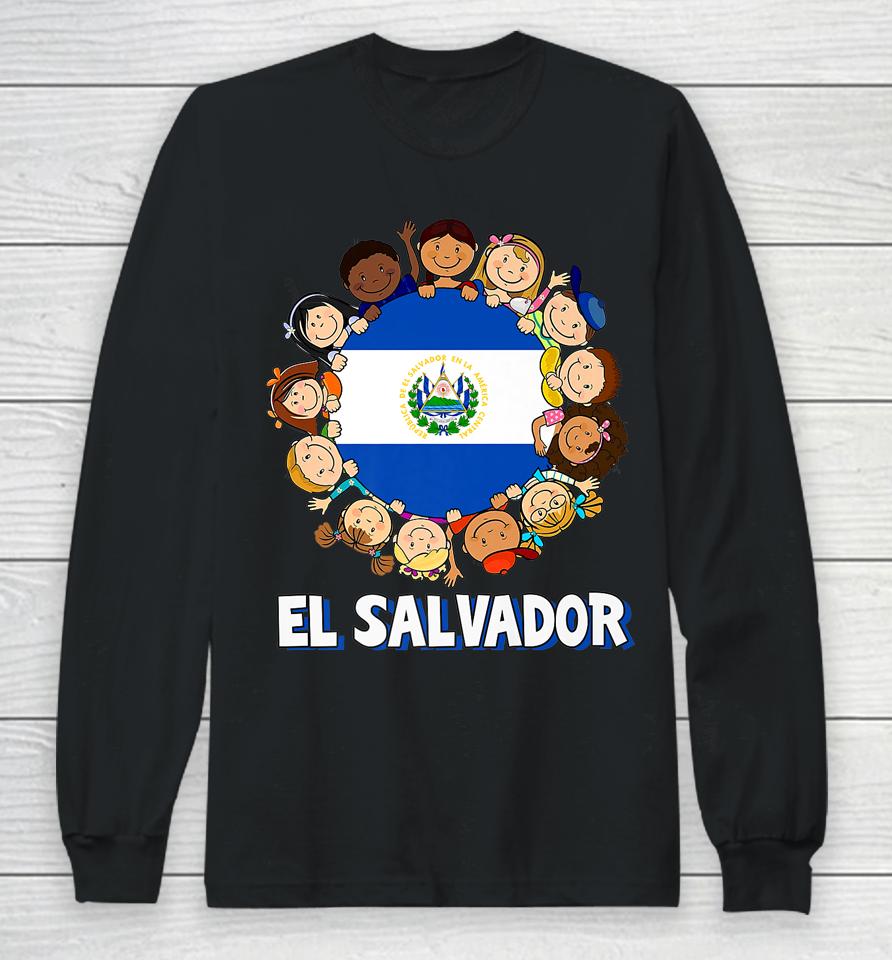 Salvadorian El Salvador Pride Hispanic Heritage Long Sleeve T-Shirt