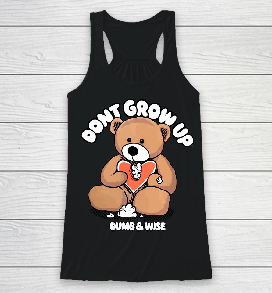 Sam And Colby Don't Grow Up Dumb And Wise Racerback Tank
