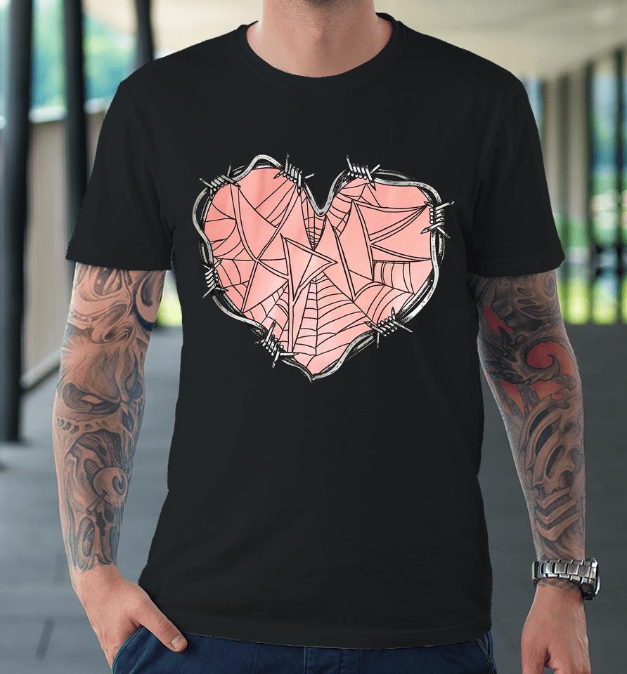 Sam And Colby Merch Web Heart Premium T-Shirt