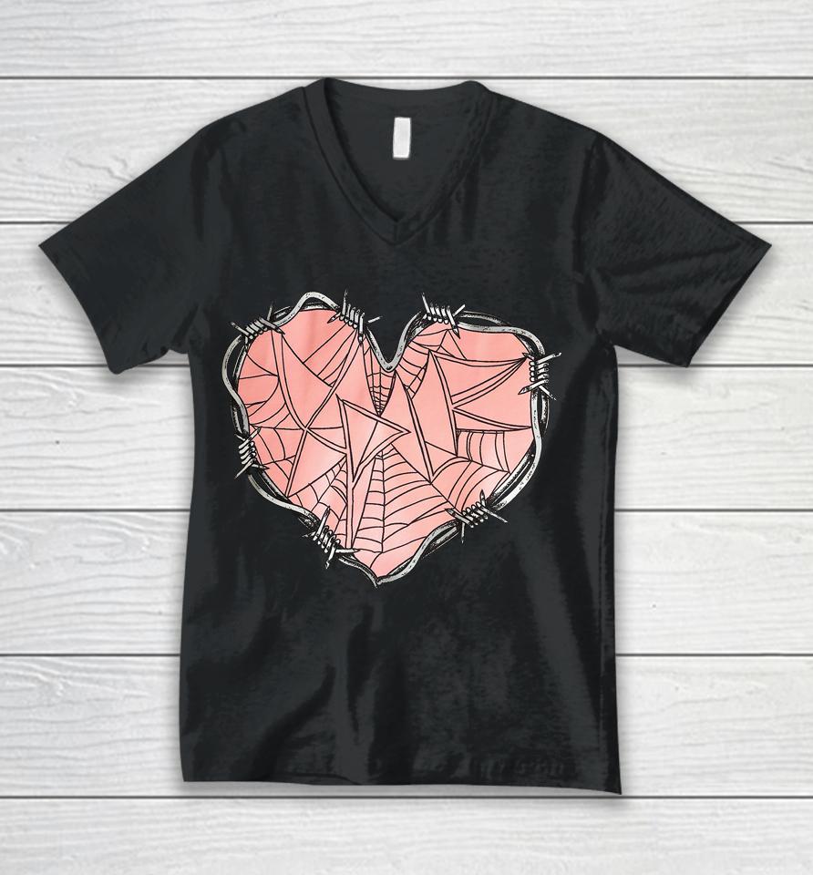 Sam And Colby Merch Web Heart Unisex V-Neck T-Shirt