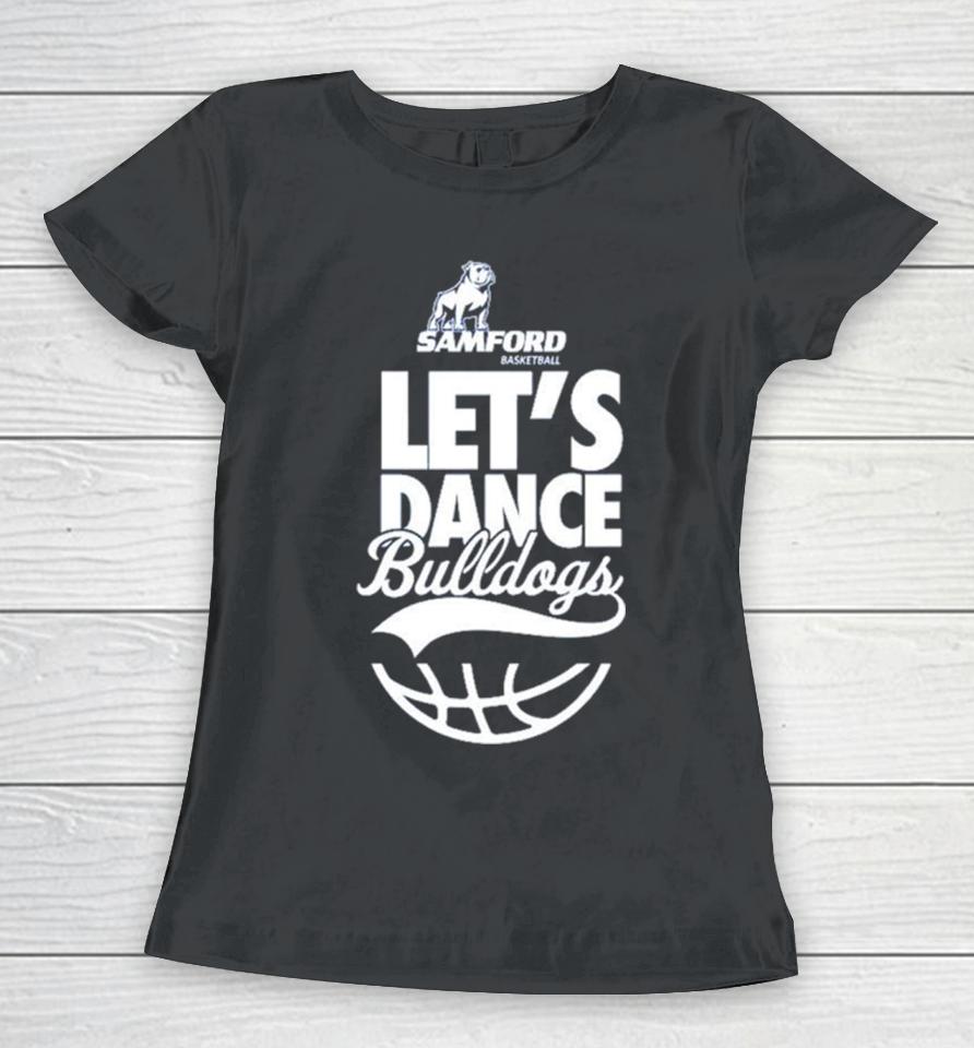Samford Bulldogs Basketball Let’s Dance Bulldogs Women T-Shirt