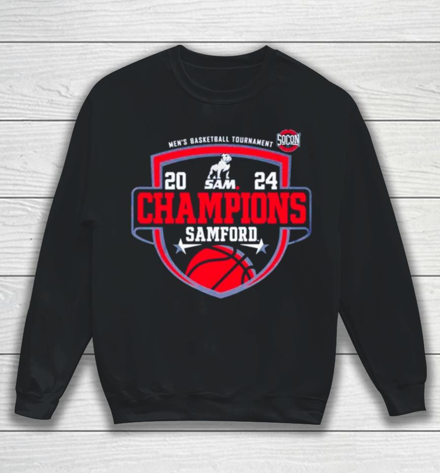 Samford University Men’s Basketball 2024 Socon Tournament Champions Sweatshirt