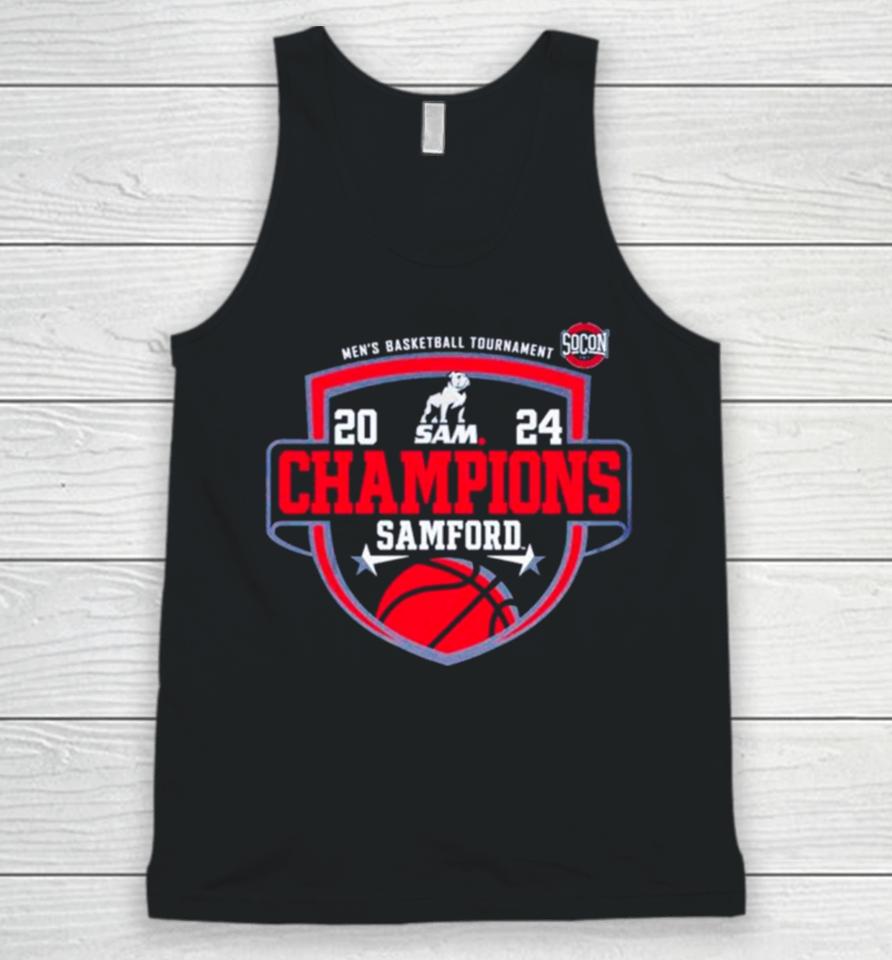 Samford University Men’s Basketball 2024 Socon Tournament Champions Unisex Tank Top