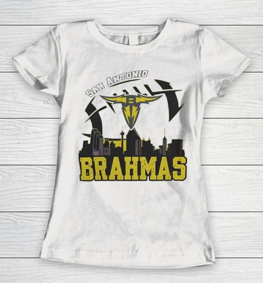 San Antonio Brahmas City Logo 2024 Women T-Shirt