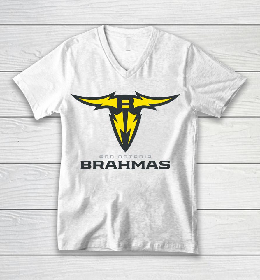 San Antonio Brahmas Logo Unisex V-Neck T-Shirt