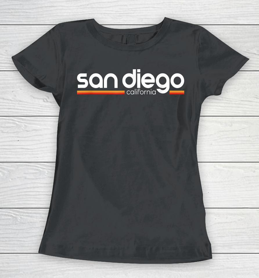 San Diego California Souvenir Vintage California San Diego Women T-Shirt