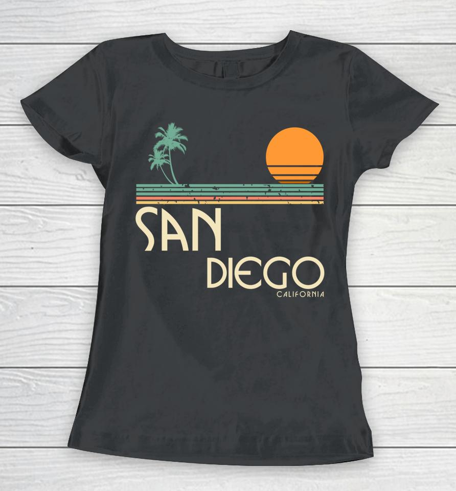 San Diego California Vintage Women T-Shirt