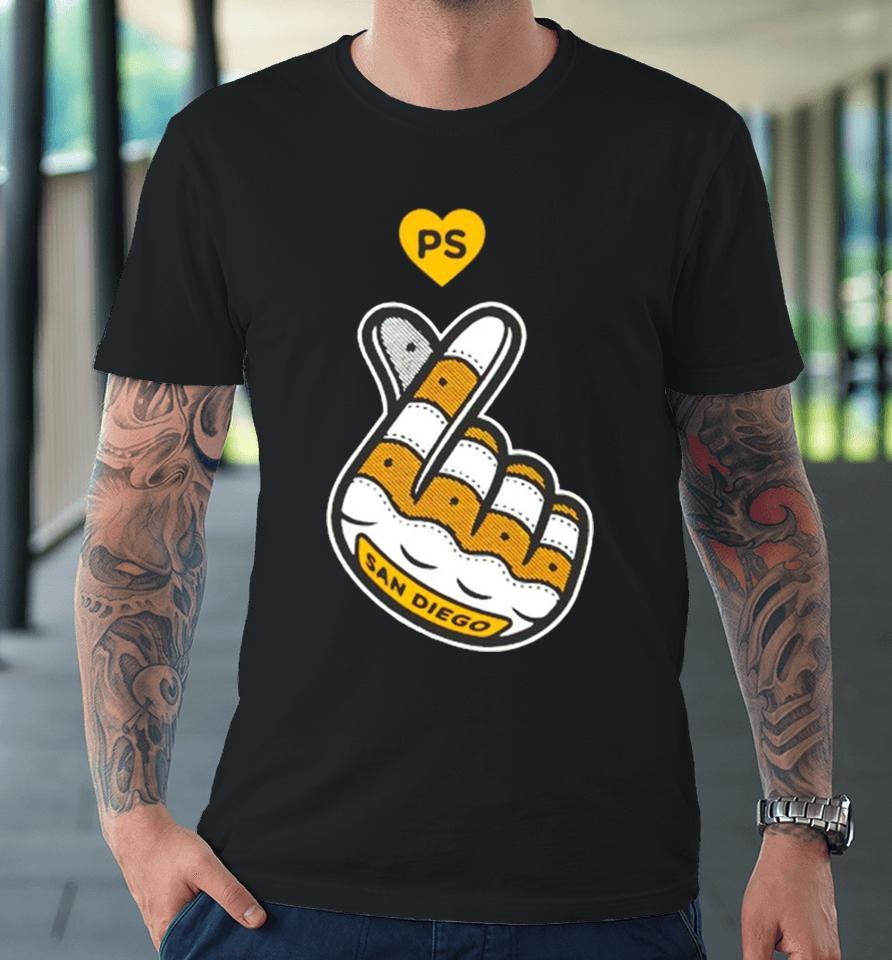 San Diego Finger Heart Premium T-Shirt