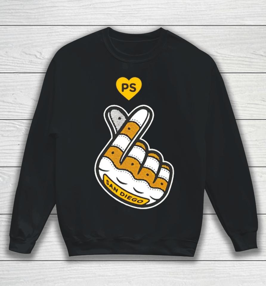 San Diego Finger Heart Sweatshirt
