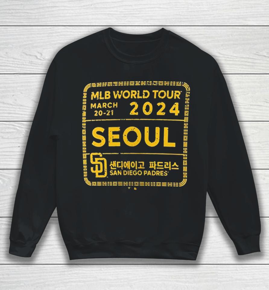 San Diego Padres 2024 Mlb World Tour Seoul Series Stamp Sweatshirt