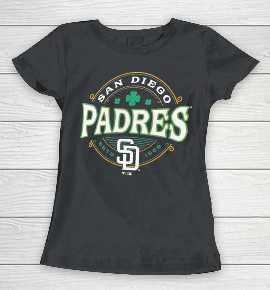 San Diego Padres St. Patrick’s Day Lucky 2024 Women T-Shirt