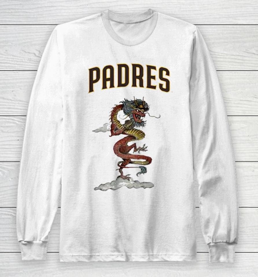 San Diego Padres Tiny Turnip Infant 2024 Year Of The Dragon Long Sleeve T-Shirt