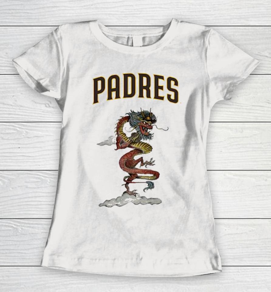 San Diego Padres Tiny Turnip Infant 2024 Year Of The Dragon Women T-Shirt