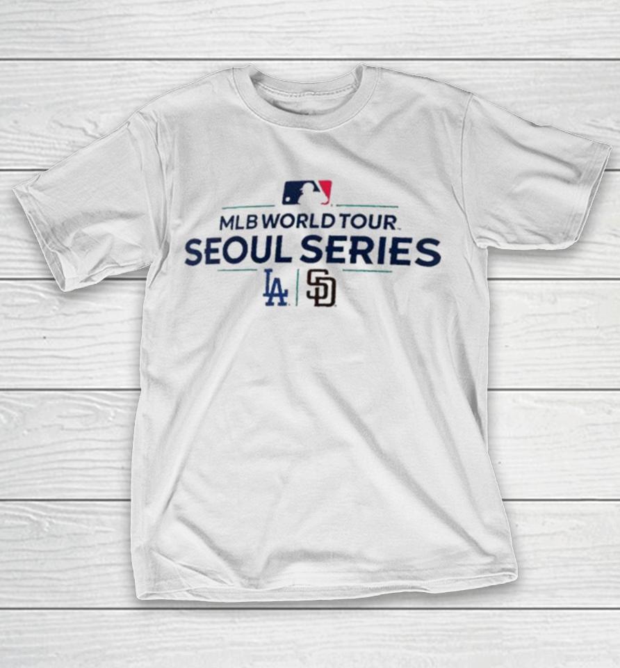 San Diego Padres Vs Los Angeles Dodgers 2024 Mlb World Tour Seoul Series Matchup T-Shirt