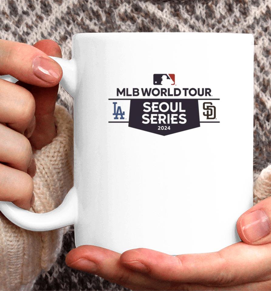 San Diego Padres Vs. Los Angeles Dodgers 2024 Mlb World Tour Seoul Series Matchup Coffee Mug