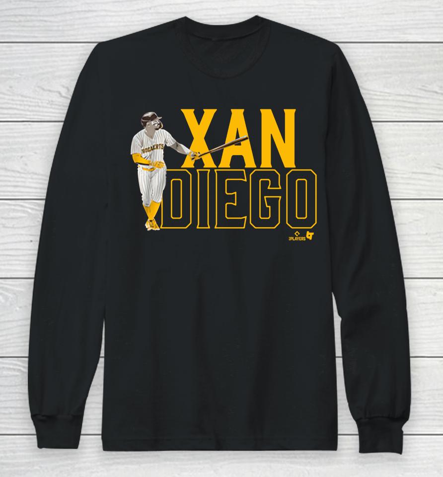 San Diego Padres Xan Diego Swing Xander Bogaerts Long Sleeve T-Shirt