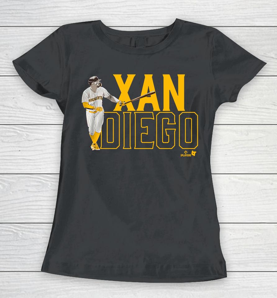 San Diego Padres Xan Diego Swing Xander Bogaerts Women T-Shirt