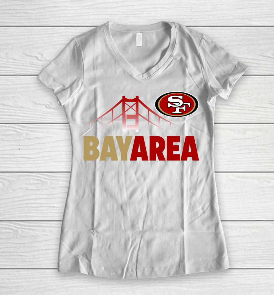 San Francisco 49Ers Bayarea Women V-Neck T-Shirt