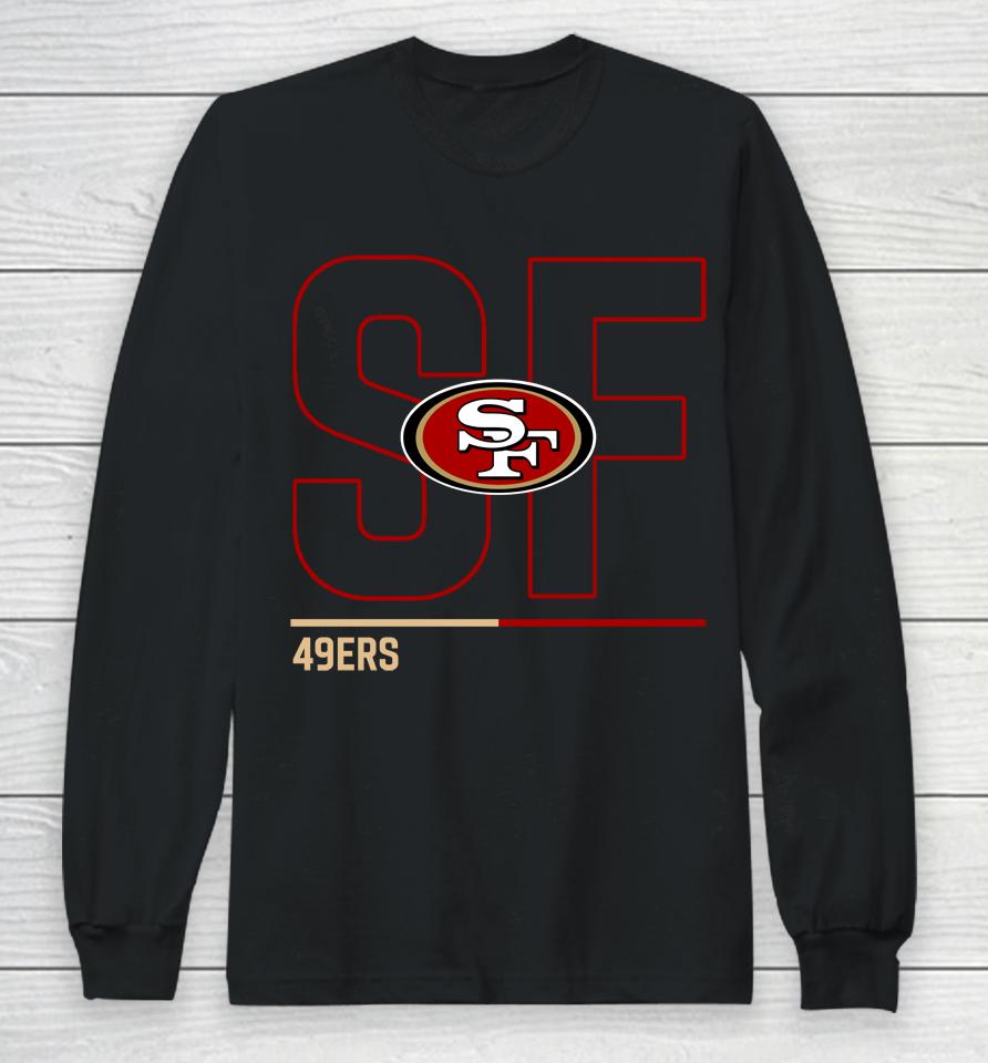 San Francisco 49Ers Black City Code Club Fleece Long Sleeve T-Shirt