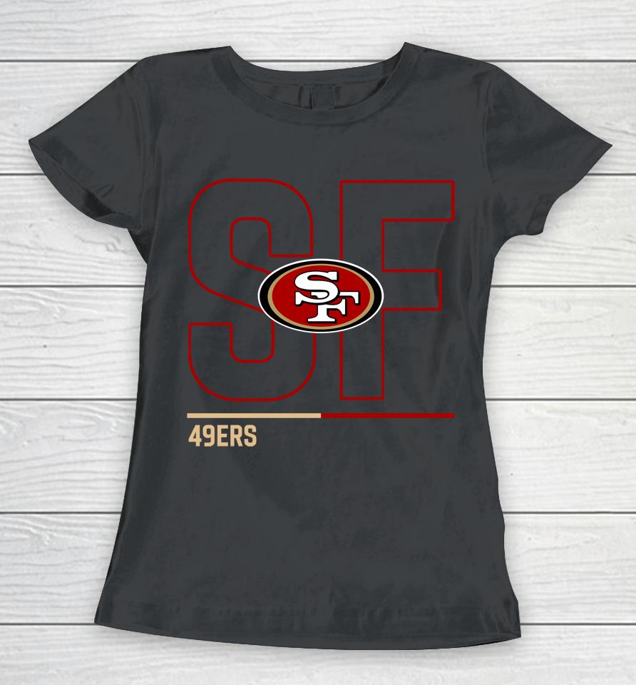 San Francisco 49Ers Black City Code Club Fleece Women T-Shirt
