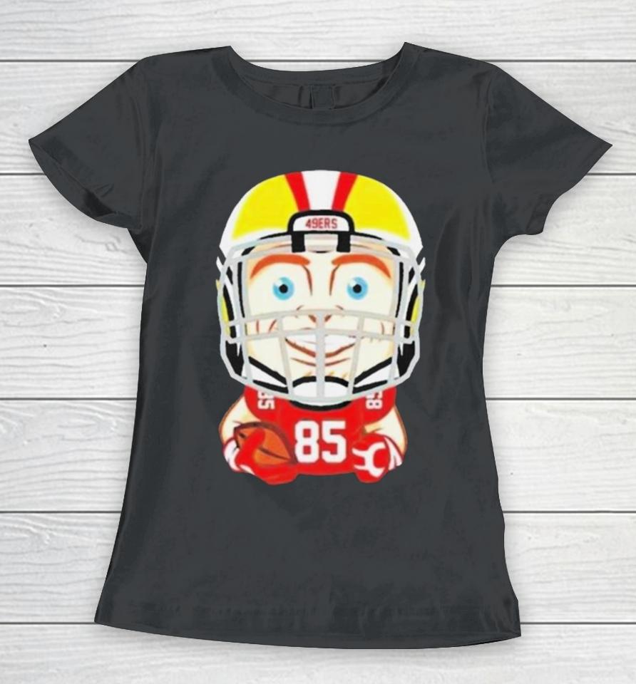 San Francisco 49Ers Football George Kittle No 85 Chibi Women T-Shirt
