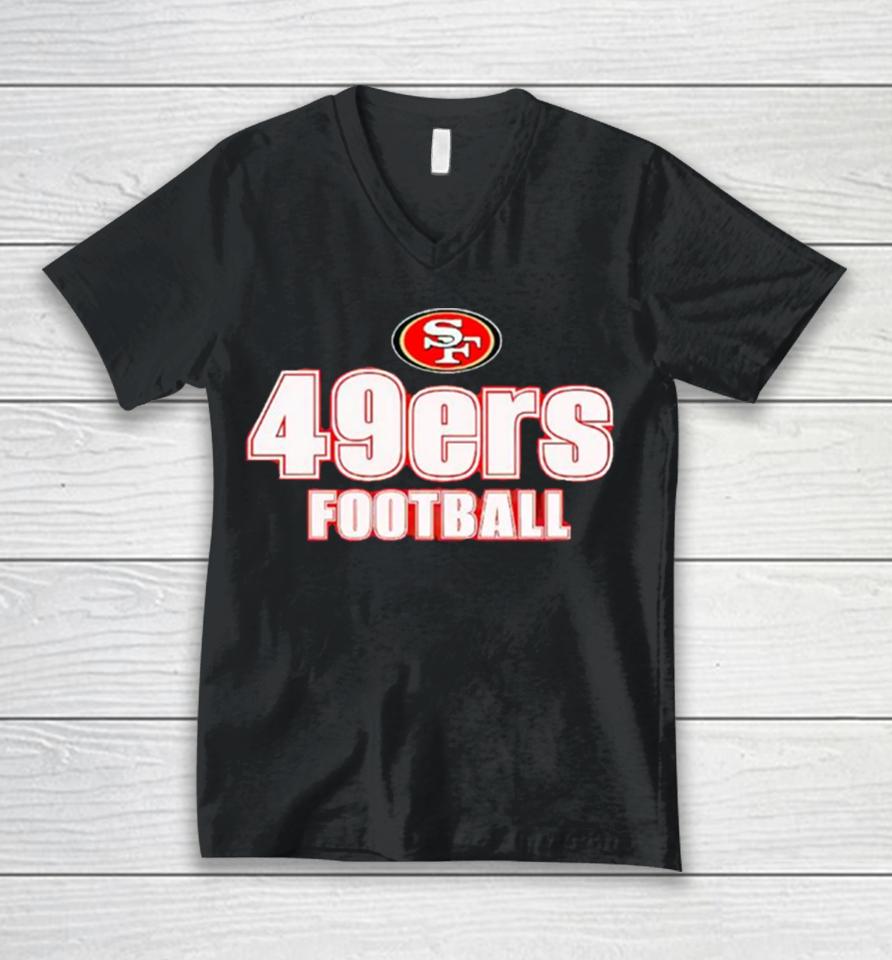 San Francisco 49Ers Football Logo 2024 Nfl Unisex V-Neck T-Shirt