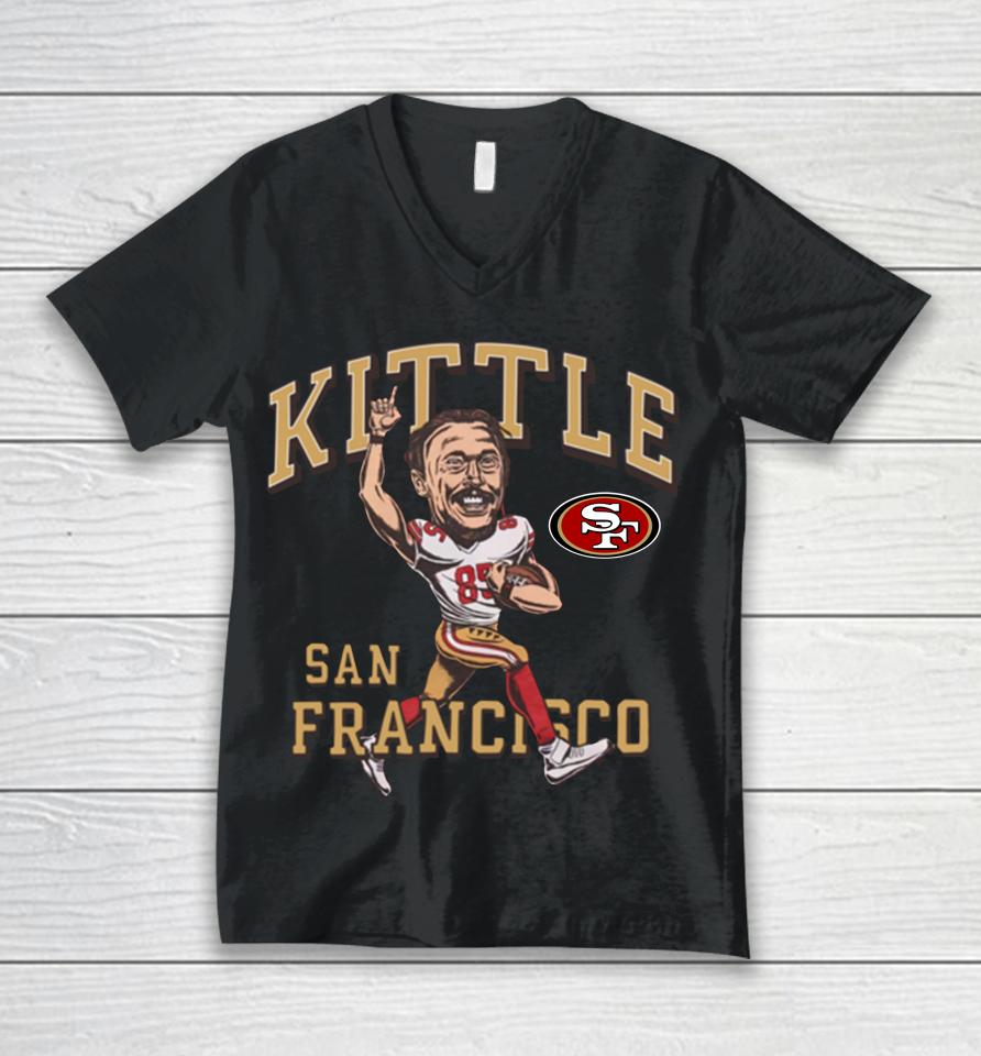 San Francisco 49Ers George Kittle Homage Red Unisex V-Neck T-Shirt