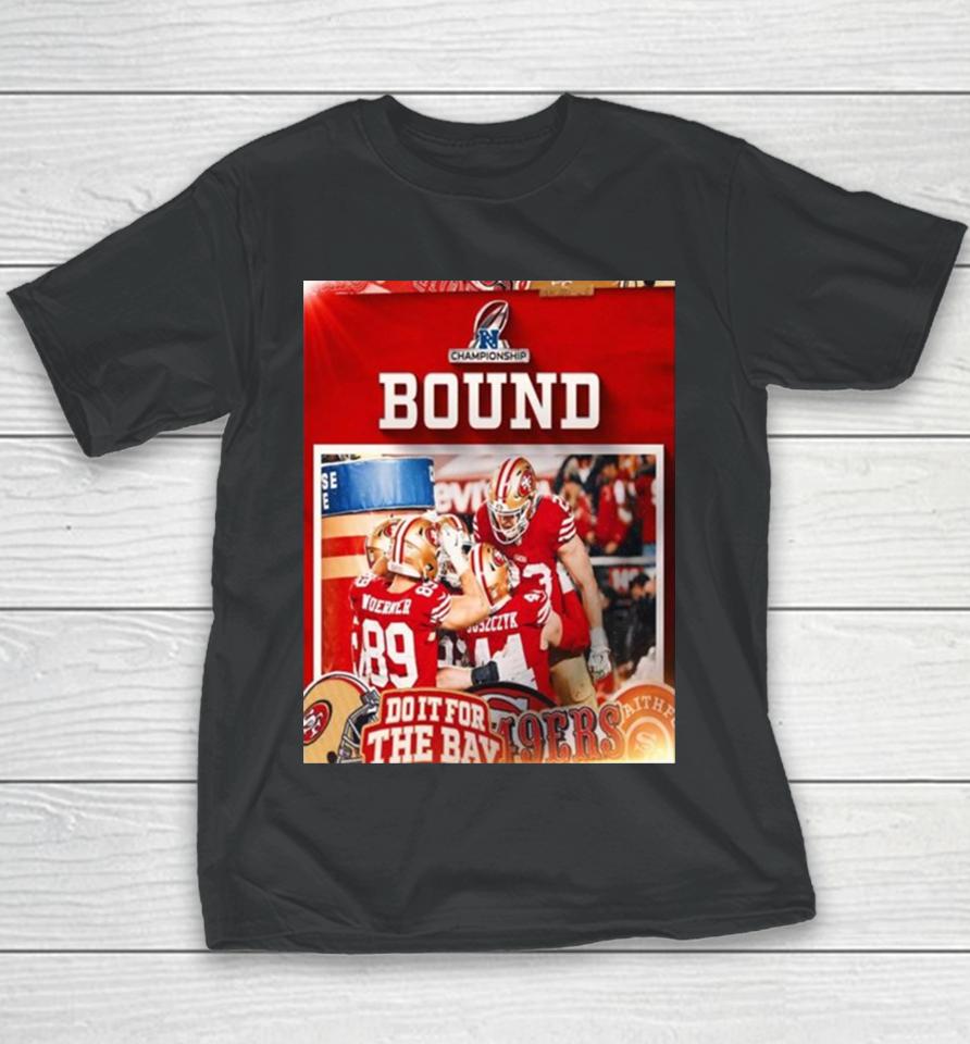 San Francisco 49Ers Nfc Championship Bound Nfl Playoffs Youth T-Shirt