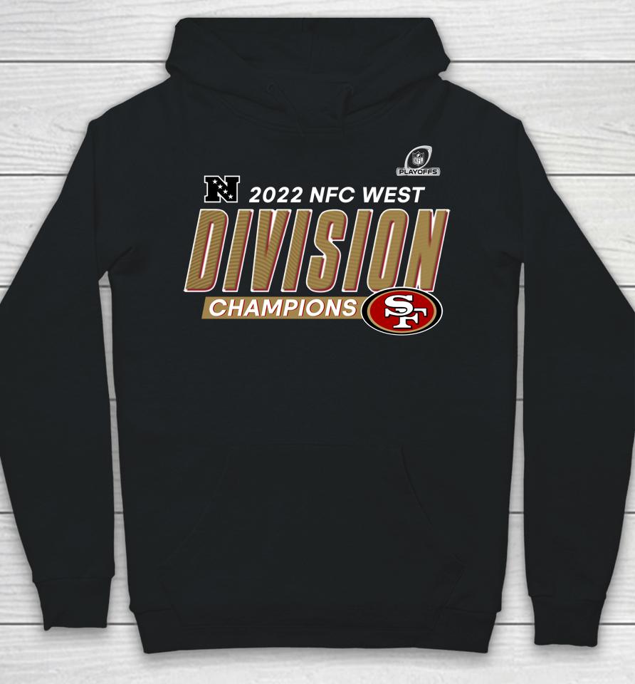 San Francisco 49Ers Scarlet 2022 Nfc West Division Champions Merch Hoodie