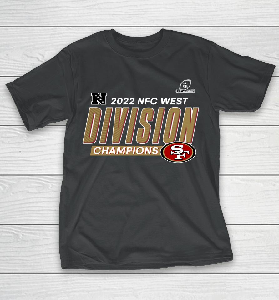 San Francisco 49Ers Scarlet 2022 Nfc West Division Champions Merch T-Shirt