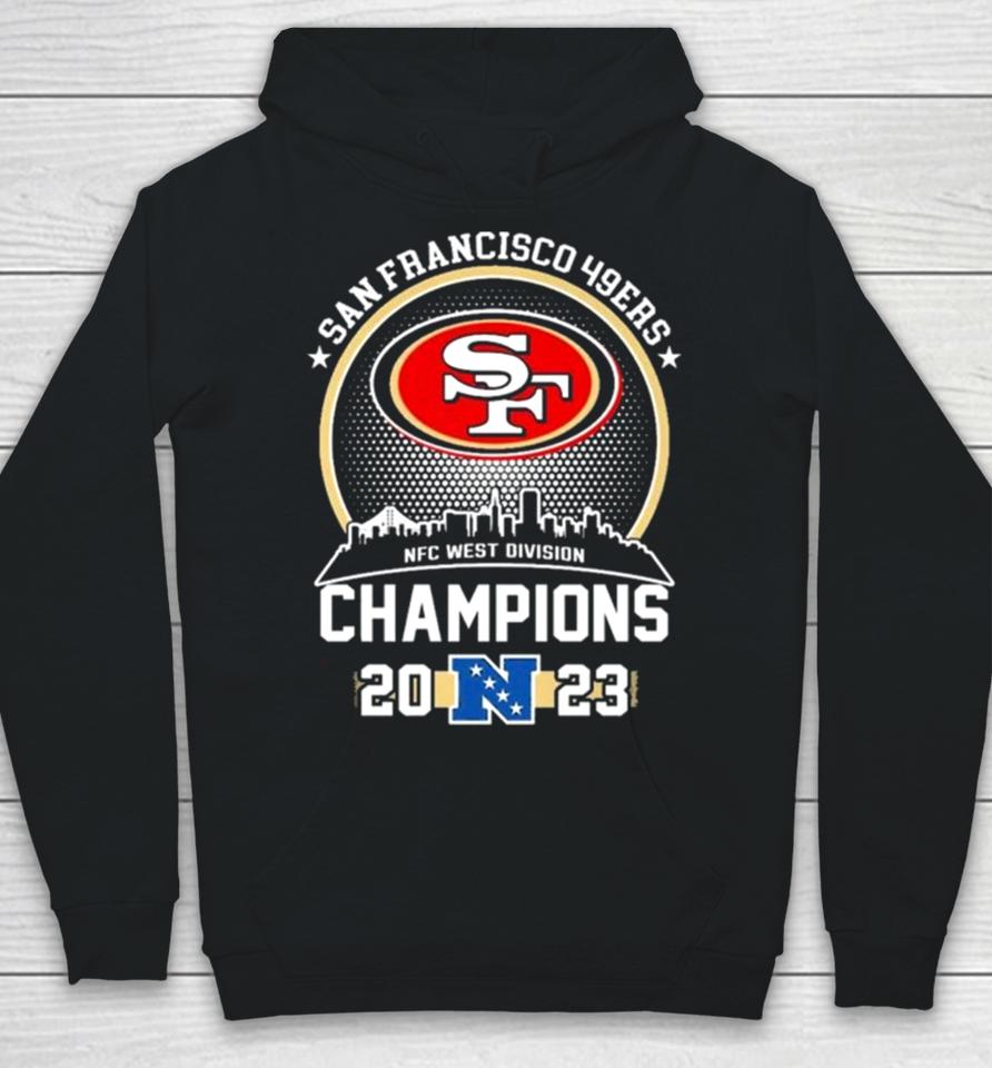 San Francisco 49Ers Skyline 2023 Nfc West Division Champions Hoodie