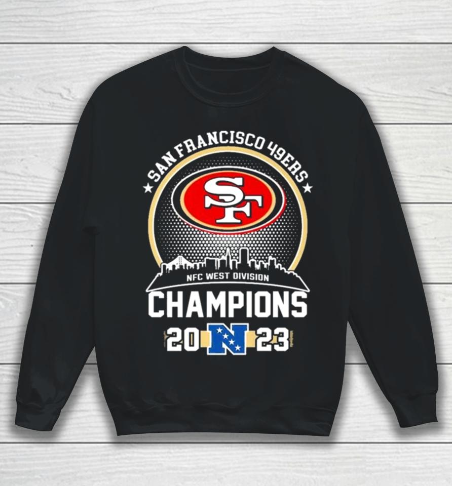San Francisco 49Ers Skyline 2023 Nfc West Division Champions Sweatshirt