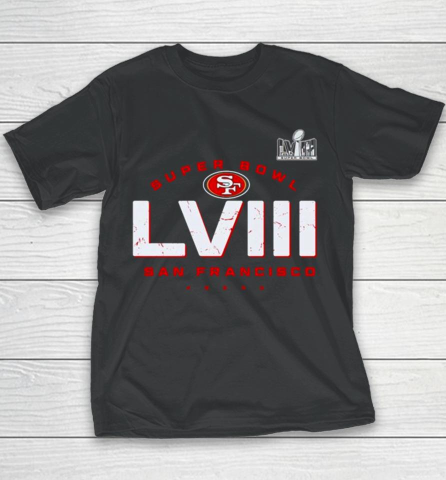 San Francisco 49Ers Super Bowl Lviii Youth T-Shirt