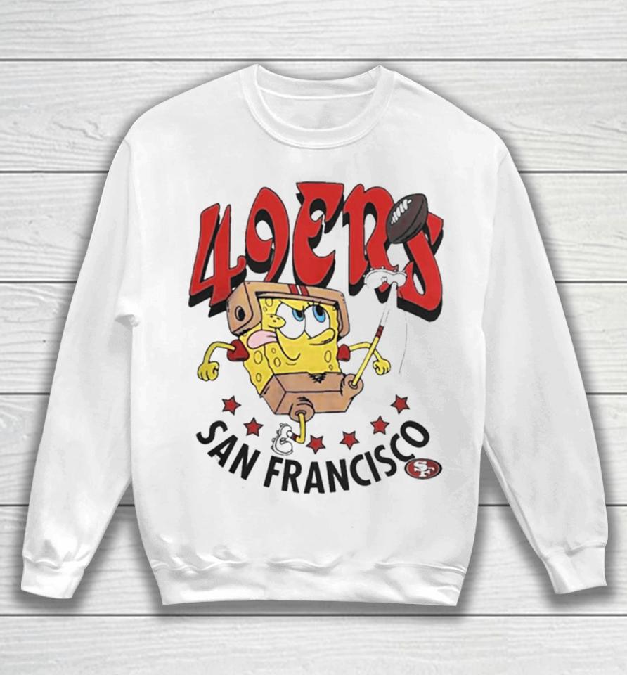 San Francisco 49Ers X Homage Super Bowl Lviii X Spongebob Squarepants Sweatshirt
