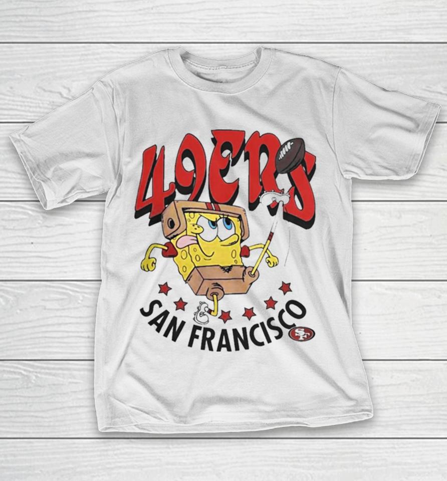 San Francisco 49Ers X Homage Super Bowl Lviii X Spongebob Squarepants T-Shirt
