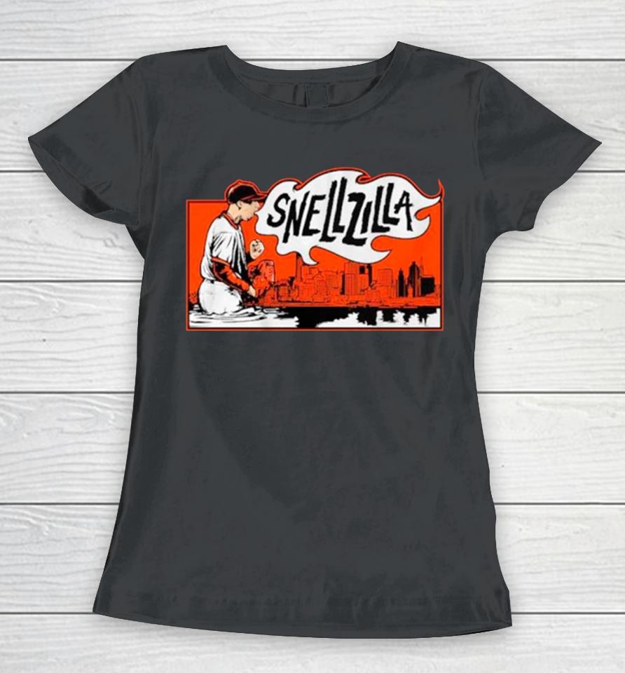 San Francisco Giants Blake Snell Snellzilla Women T-Shirt