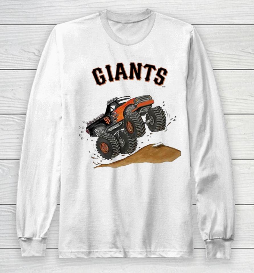 San Francisco Giants Monster Truck Mlb Long Sleeve T-Shirt