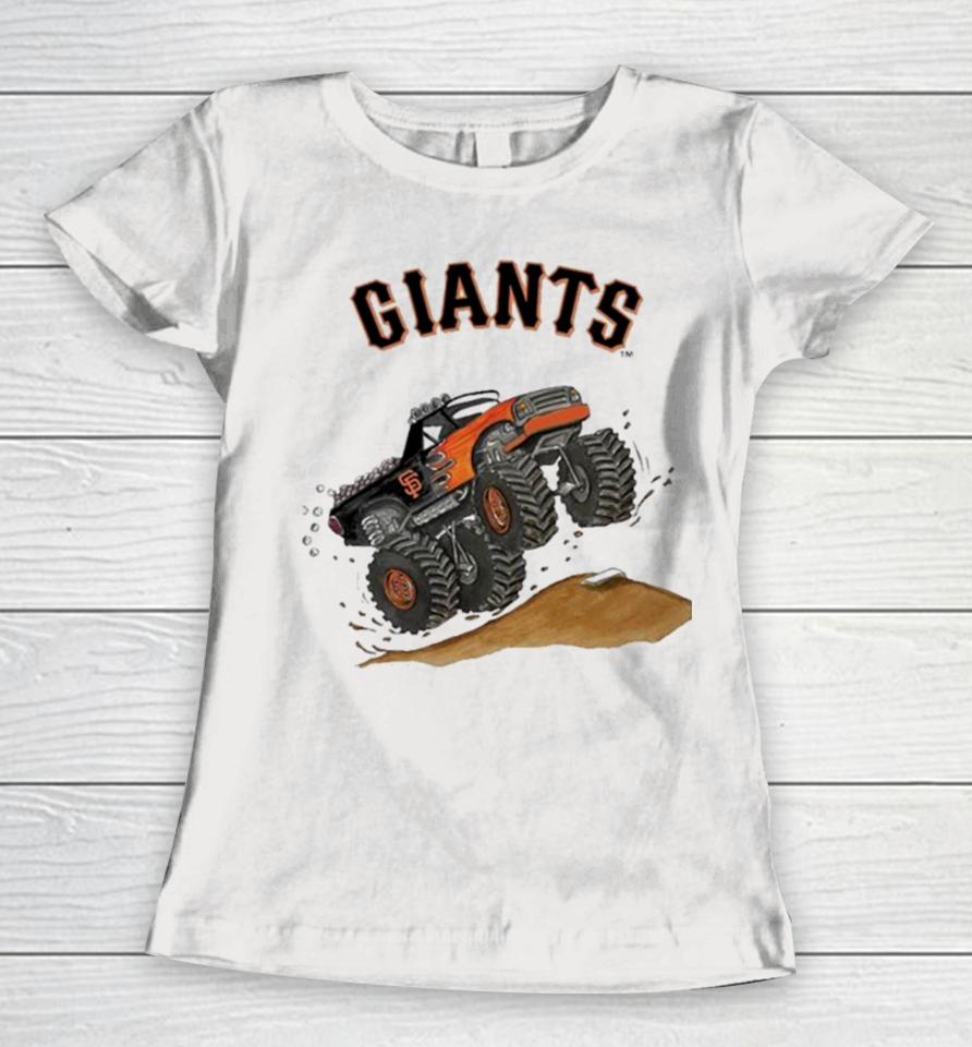 San Francisco Giants Monster Truck Mlb Women T-Shirt