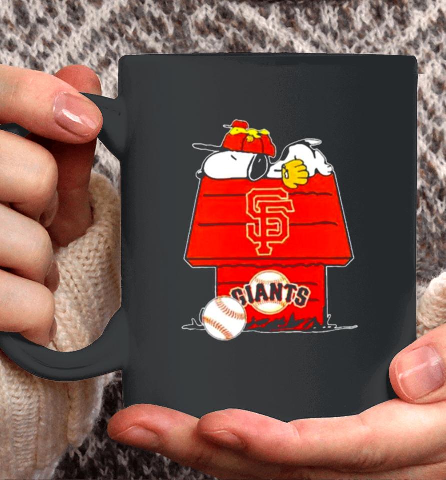 San Francisco Giants Snoopy And Woodstock The Peanuts Baseball Coffee Mug
